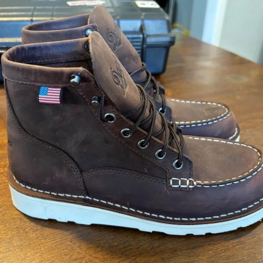 Danner Women's Dark Brown Lace-Up Boots - Picture 1 of 3